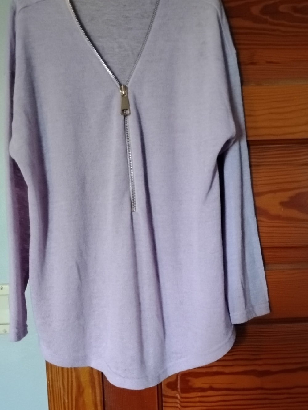 Soft Surroundings Lavender Lightweight Knit Top Gorgeous